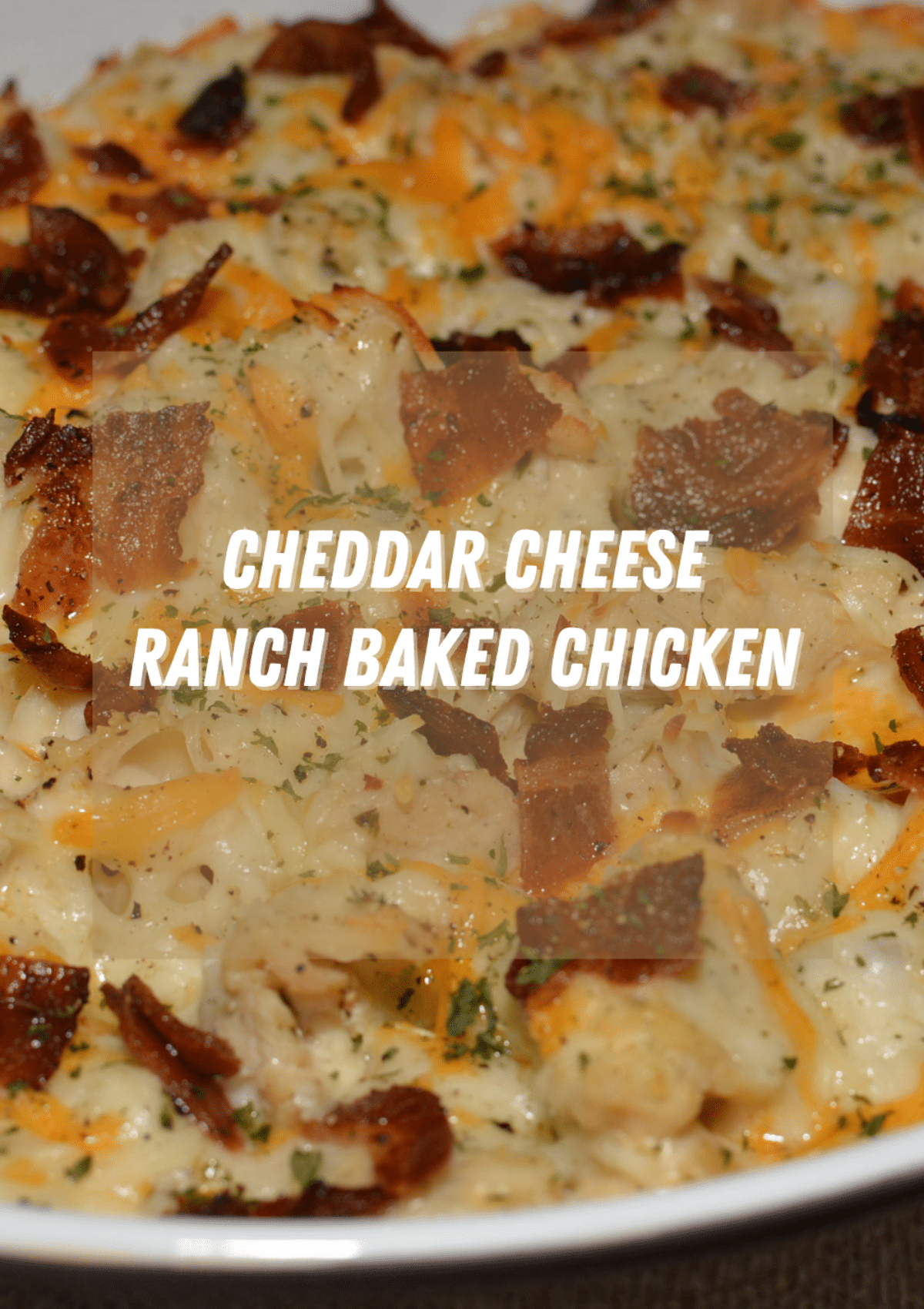 Tasty and Crunchy Cheddar Cheese Ranch Baked Chicken
