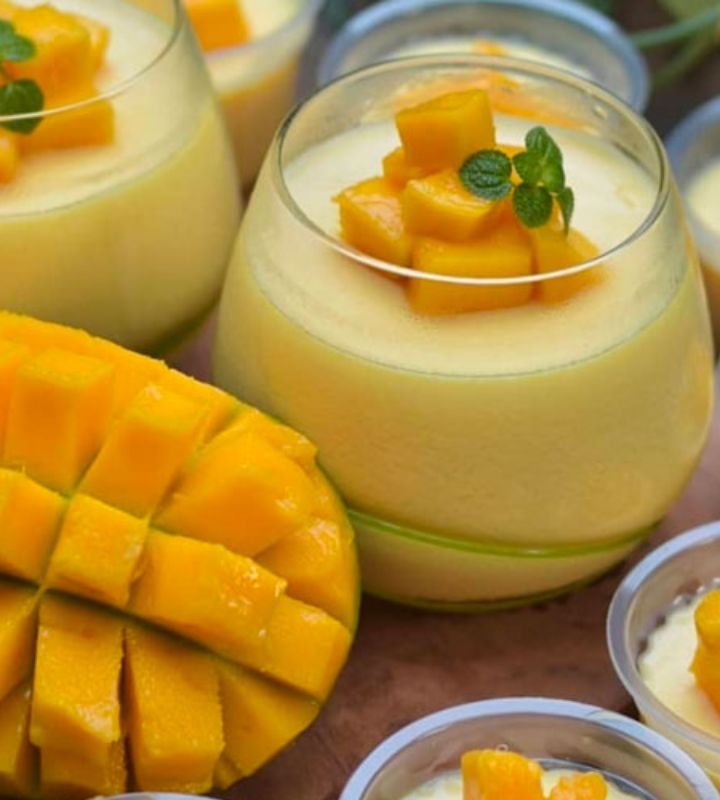 Kreasi Resep Puding Buah Silky Pudding Mango dan Puding Lumut Leci